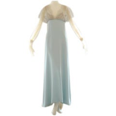 1970s Nina Ricci Attributed Haute Couture Gown