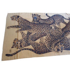 Yves Saint Laurent Enormous Leopard Scarf