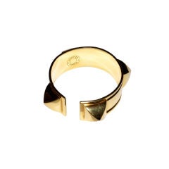 Hermes Gold Plated Medor Cuff