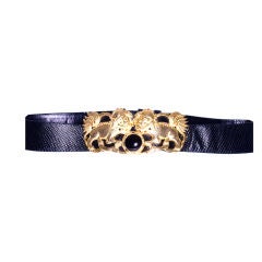 Retro Judith Leiber Chinese Lions Belt