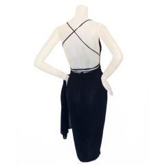 1978 Halston Jersey Cocktail Dress