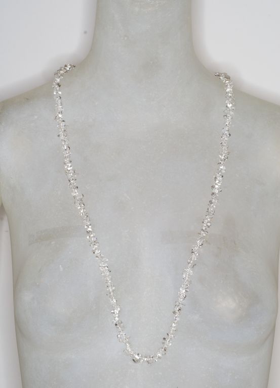 Women's Tina Chow Rock Crystal Meditation Necklace