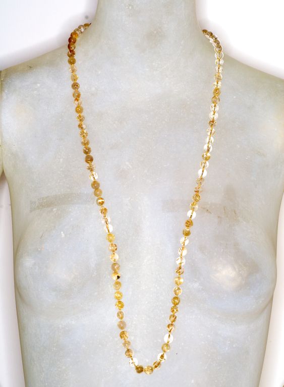 Women's Tina Chow rutilated quartz 'medtation' necklace
