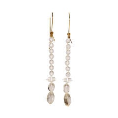 Tina Chow clear quartz earrings
