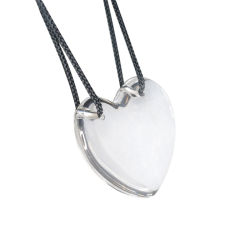 A Tina Chow Asymmetric Heart Rock Crystal Pendant
