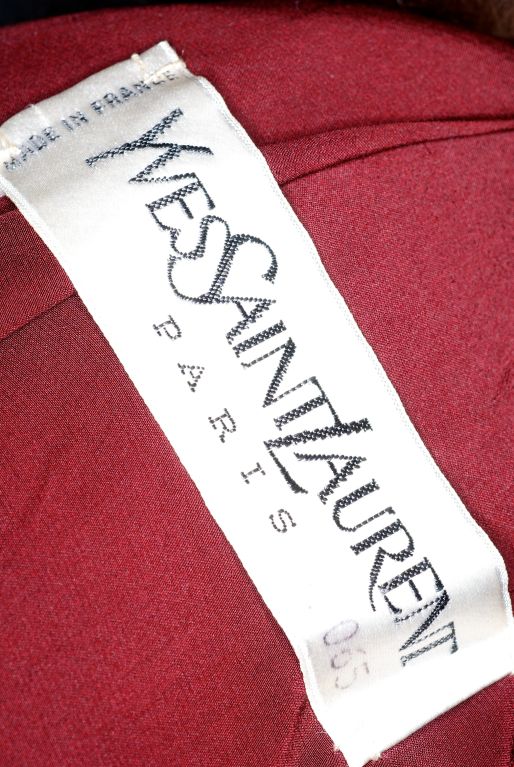 1974 Yves Saint Laurent Haute Couture Sweater with Fur Collar 4