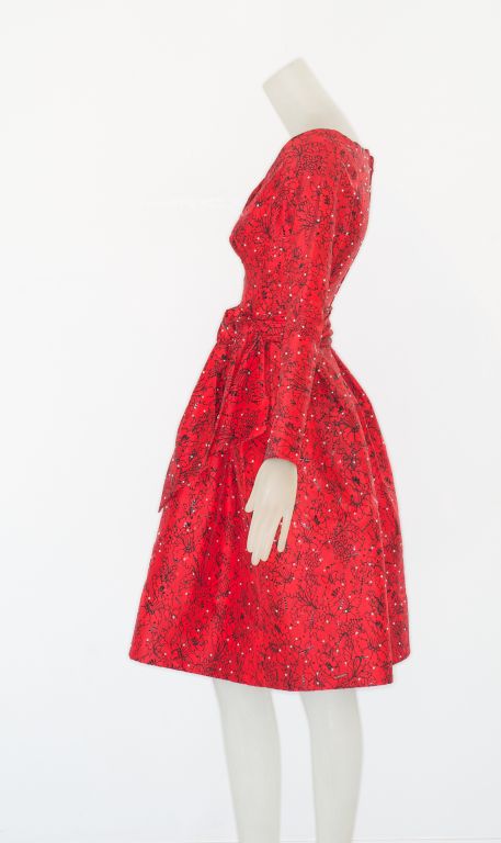 1980s Givenchy Haute Couture Cocktail Dress For Sale 3