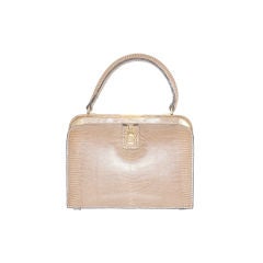 1950s Fernande Desgranges Nude Python Bag