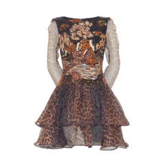 Fine and Beautiful Valentino Haute Couture Densely Beaded Dresss