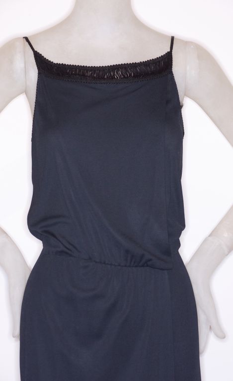 1980s Gianni Versace for Callaghan Fringed Jersey Dress For Sale 1