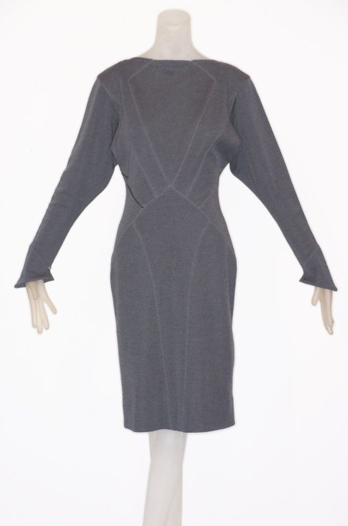 Circa 1981 Alaia Zipper Gown For Sale at 1stDibs