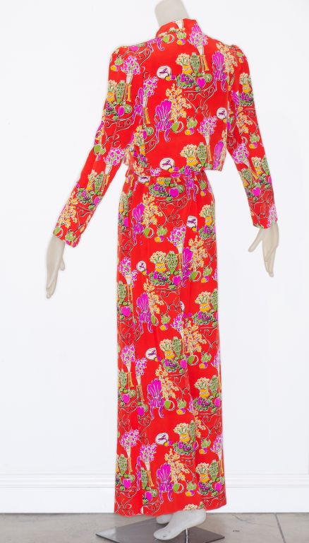 Yves Saint Laurent Rive Gauche Matisse Print Ensemble