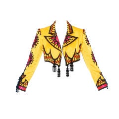 1991 Bob Mackie Beaded and Embroidered Cropped Jacket