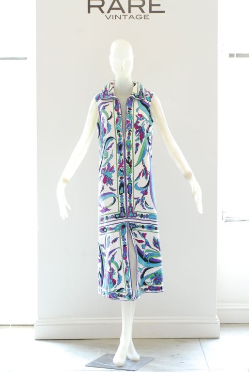 Women's 1970s Terrycloth Emilio Pucci Beach Cover Up For Sale