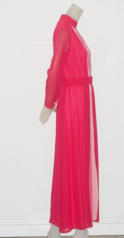 1960s Roberto Capucci Silk Gown