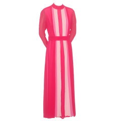 1960s Roberto Capucci Silk Gown