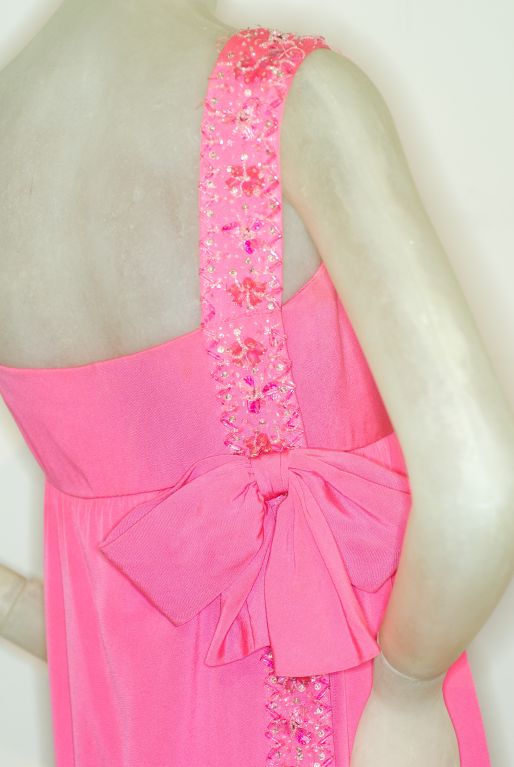 bubblegum pink long dress