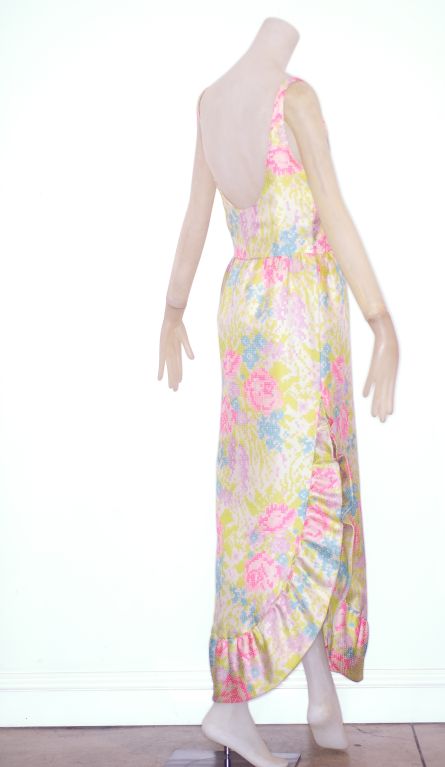 Women's A Rare 1960s Federico Forquet Gown With Shawl For Sale