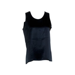 Chanel Black Tank with Four Leaf Clover Gilt Buttons