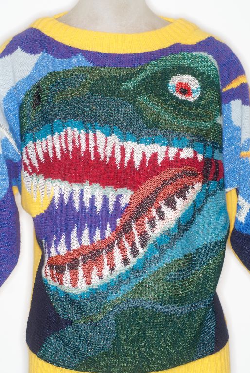 Women's Krizia T Rex Cashmere Sweater