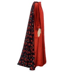 1991 Geoffrey Beene Evening Coat with Sheer Guipere Lace Back