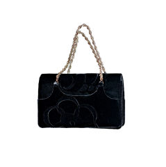Christian Lacroix for Pucci Black Velvet Bag with Chain Strap