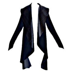Circa 1990 Issey Miyake Pleated Jacket with Cut-Outs on the Back