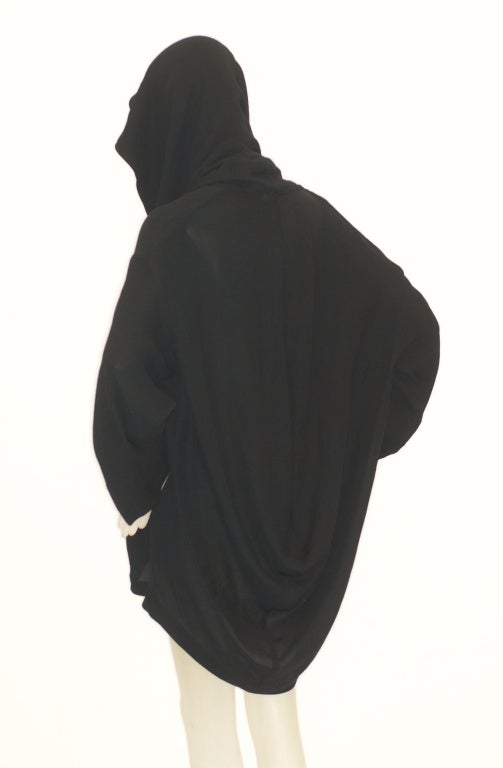 Romeo Gigli Hooded Softly Draped Jacket For Sale 2