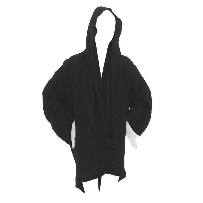 Romeo Gigli Hooded Softly Draped Jacket For Sale