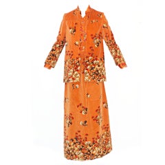 Vintage 1970s Valentino "Hazelnut' Three piece Ensemble