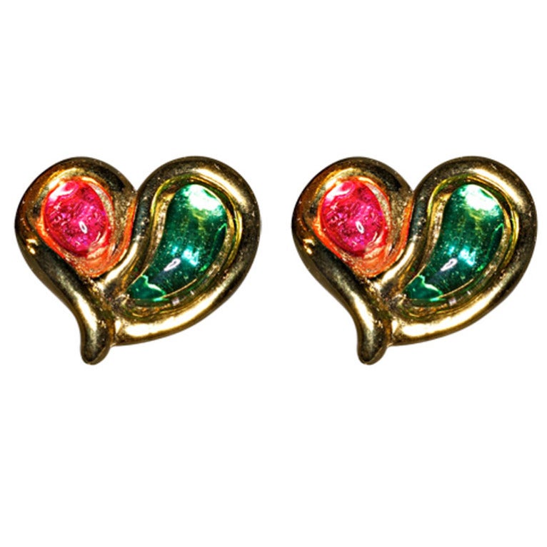 Ungaro Heart Earrings For Sale