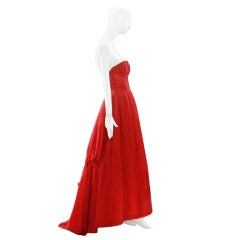 Retro Spring/Summer 1954 Christian Dior Silk Ball Gown