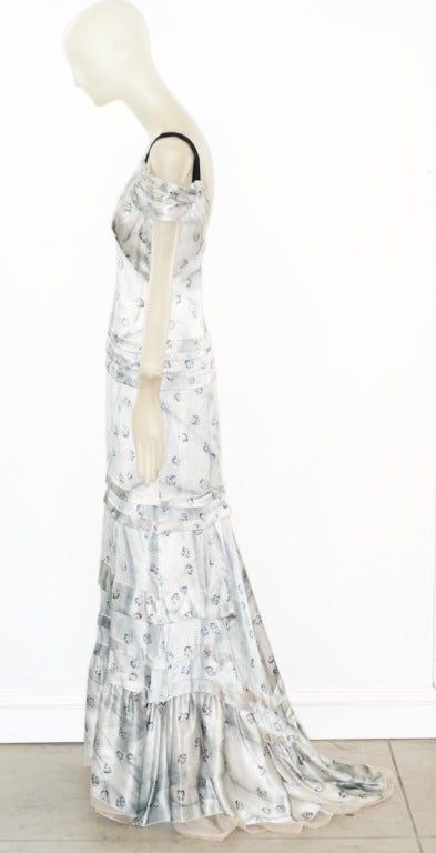 Prada demi-couture Trompe L'Oeil Gown For Sale 2