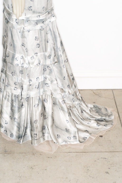 Prada demi-couture Trompe L'Oeil Gown For Sale 3