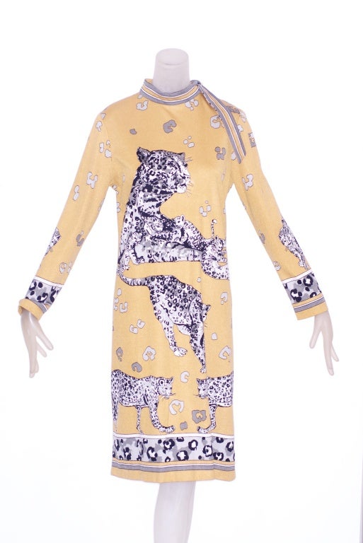 1970s Leopard Print Dress