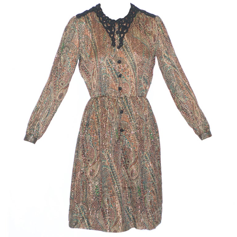 1970s Chanel Creations Dress For Sale