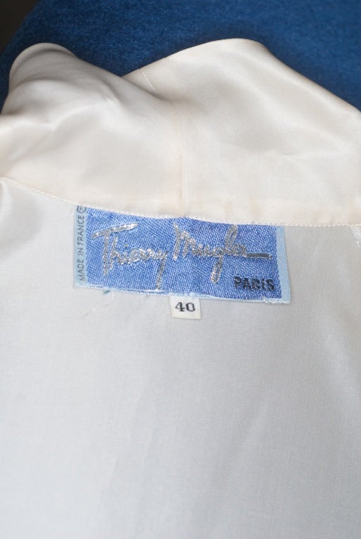 Thierry Mugler Cream Silk Organza Jacket For Sale at 1stDibs