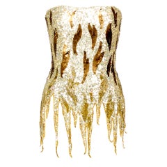 Vintage Jean-Louis Scherrer Sequin Top