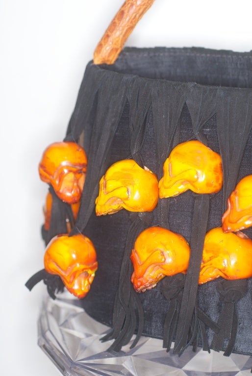 Roberta Balsamo Bag with Fringe and Skulls For Sale 1