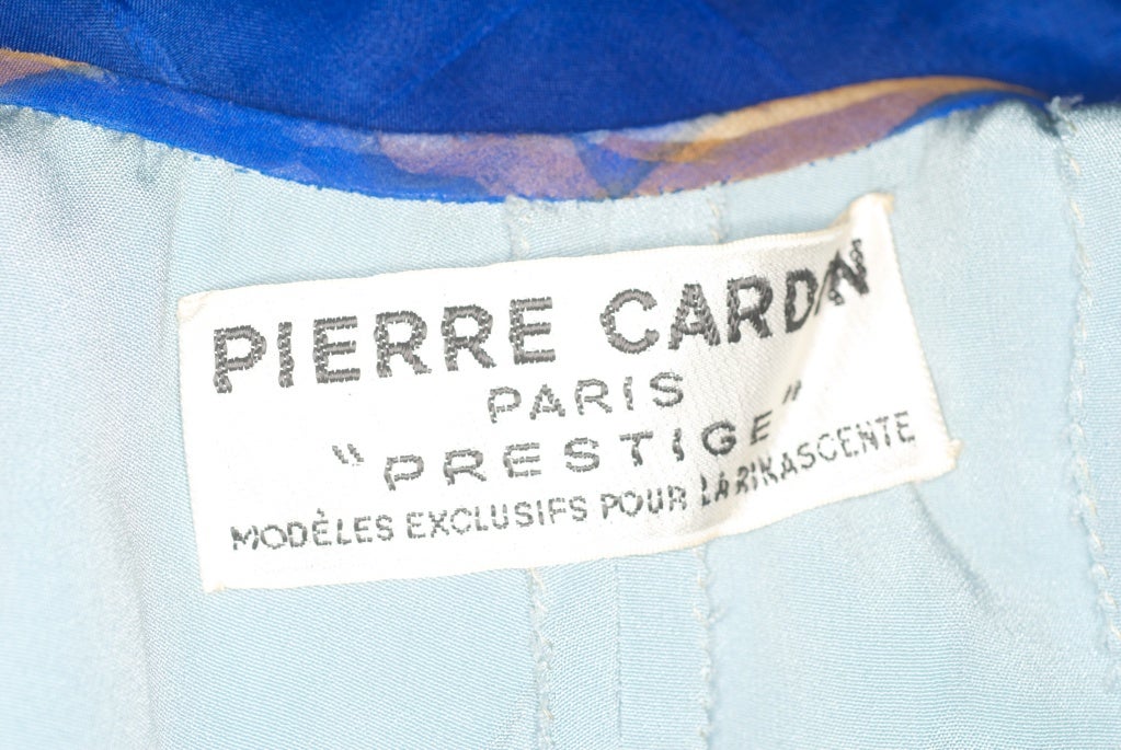 Women's 1960s Pierre Cardin Op Art Silk Dress