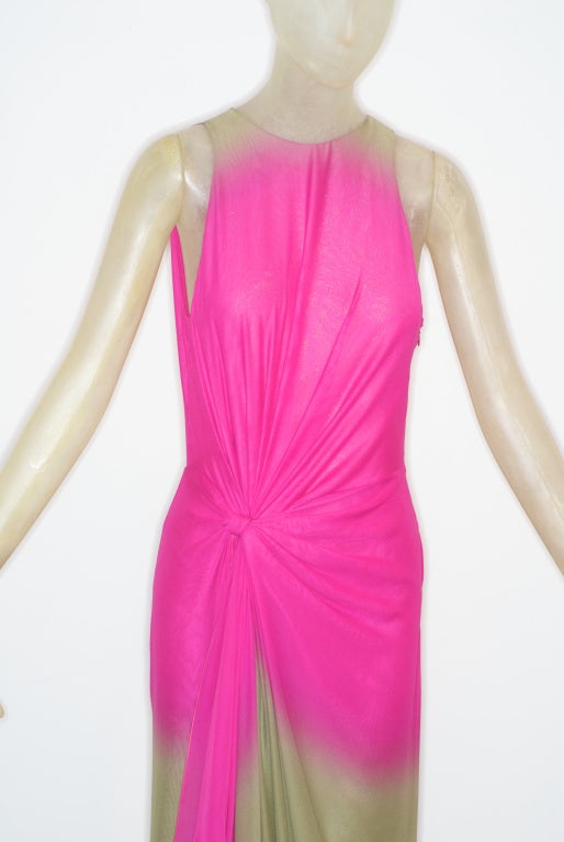 1990s Gianni Versace Couture Backless Gown For Sale 1