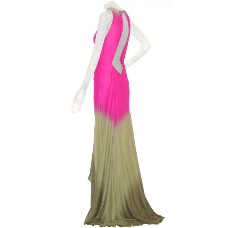 1990s Gianni Versace Couture Backless Gown For Sale