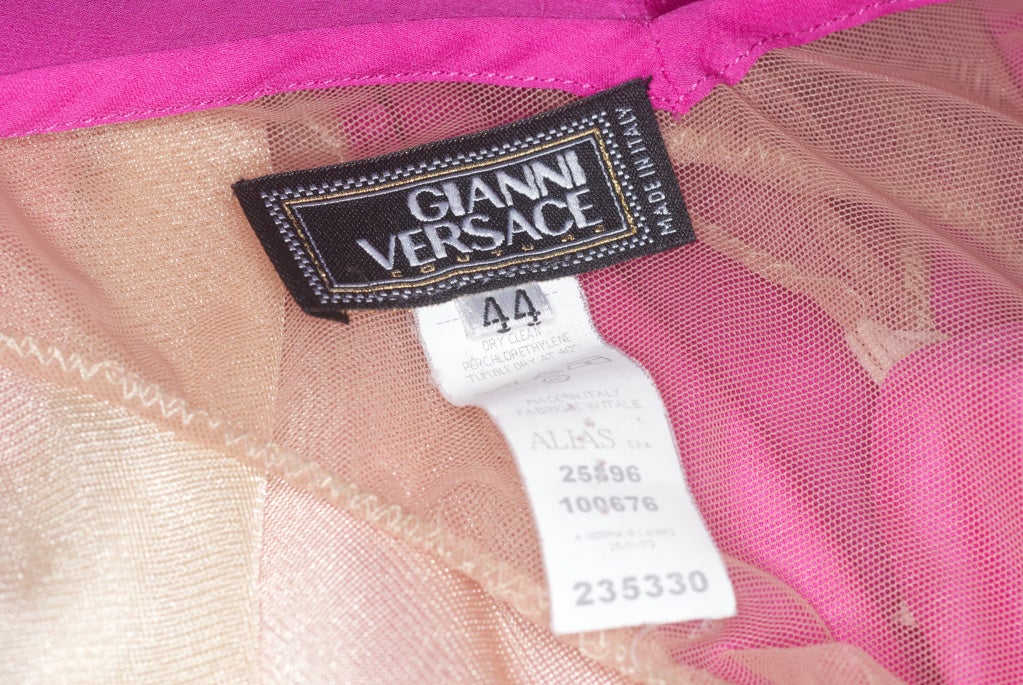 1990s Gianni Versace Couture Backless Gown For Sale 4