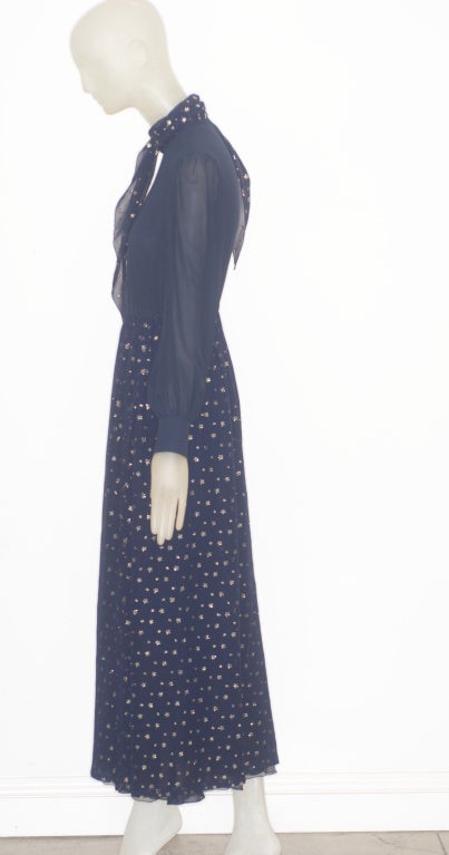 Women's 1970s Valentino Haute Couture 'Stars' Dress
