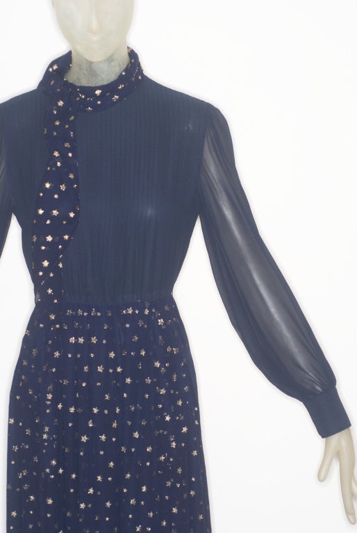 1970s Valentino Haute Couture 'Stars' Dress 3