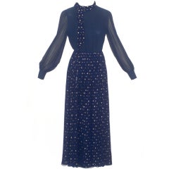 1970s Valentino Haute Couture 'Stars' Dress