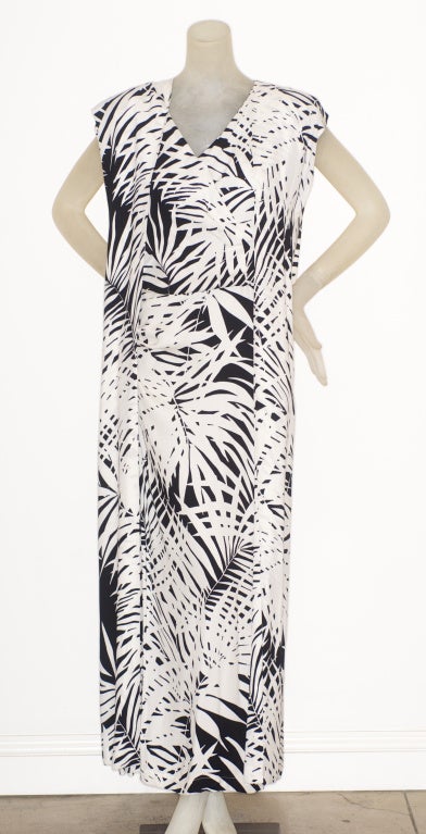 Yves Saint Laurent rive gauche Gown with Long Sleeveless Cape