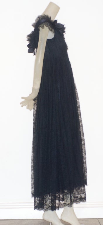 Exceptional Chanel Haute Couture Lace and Ribbon Gown
