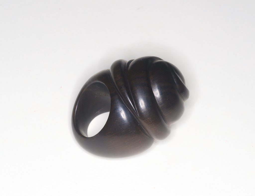 Women's Patricia von Musulin Sculptural Wood Ring For Sale