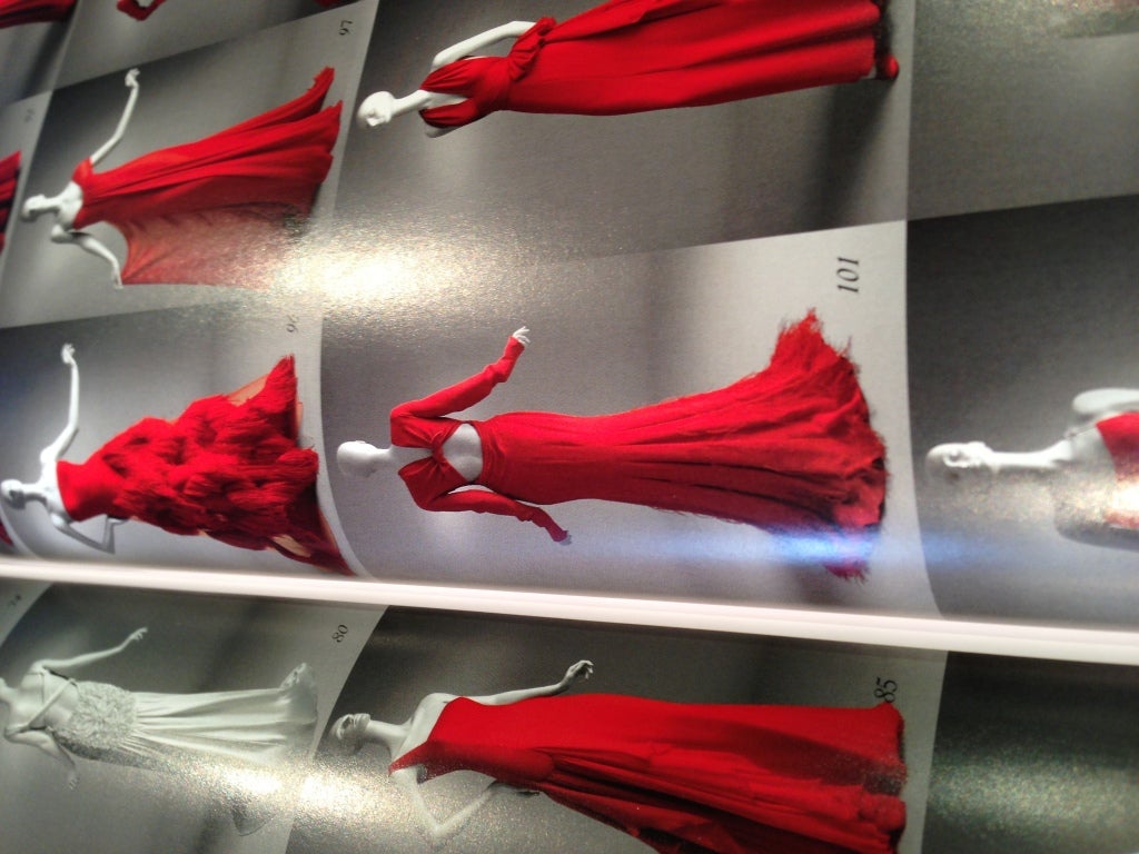 Women's Valentino Red Gown with Open Back and Red Feathers For Sale